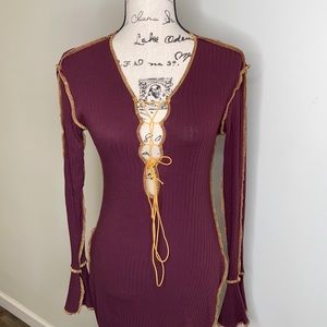 Shein Marron sweater body con dress
